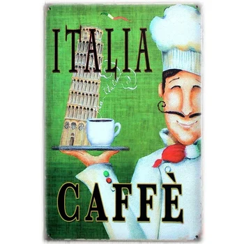 Italia Og Dekorative Metal Tegn for Hjemmet,Pub,Cafe