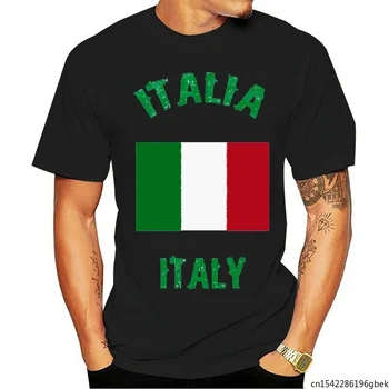 Italien italiensk Flag Patriotiske Grafisk kortærmet T-Shirt