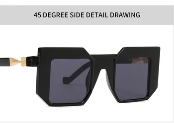 JackJad 2021 Mode Fremtidige Koncept BL0010 Style Solbriller Moderne Vintage Fladskærms-Pladsen Mærke, Design, Sol Briller, Oculos De Sol