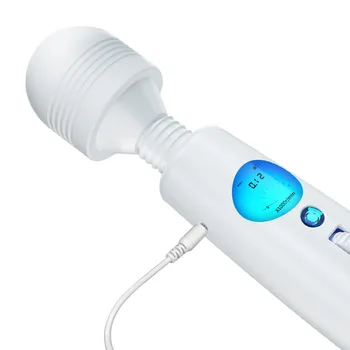 Japan kvinder, Sex legetøj Stor magic wand vibrator g spot for kvinder USB-opladning klitoris stimulator Kvinde LCD-håndsex massageapparat