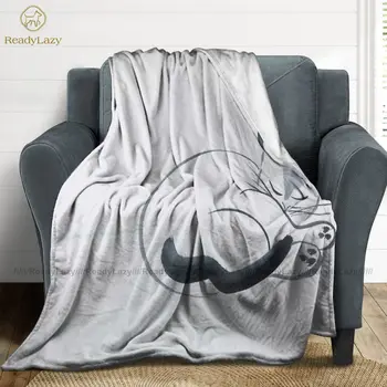 Japansk Kat Tæppe Super Blød Mode Sengetæppe Dekorative Fleece Bed Tæppe