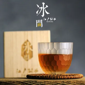 Japansk Stil Bikagemønster Krystal Whisky Cup Limited Edition Collection-Niveau, Små Skyld Vin Glas Kung Fu Te Tumbler