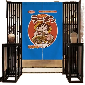 Japansk stil Linned Stof gardin køkken soveværelse restaurant vindue væg i stuen hotel cafe gardin døren