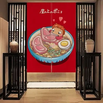 Japansk stil Linned Stof gardin køkken soveværelse restaurant vindue væg i stuen hotel cafe gardin døren