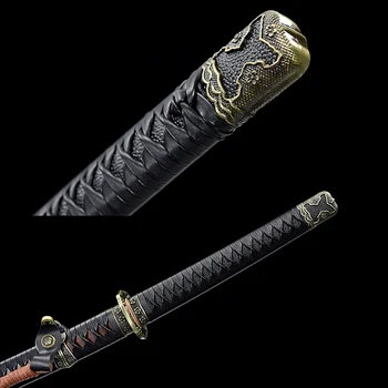 Japansk Stil Palisander Katana 1095 hærdet stål hånd-smedet funktionelle Sværd Katanas Tachi Kniv