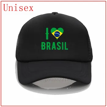 Jeg Elsker Brasil hat til kvinder baseball hat kids med skjold baseball hat shamrock bølge cap til mænd brugerdefinerede broderet hat golf hat