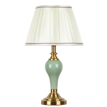 Jingdezhen Keramik bordlampe Moderne Simple til Stue, Soveværelse, sengelampe, boligindretning Billige bordlampe
