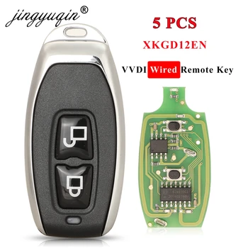 Jingyuqin 5PCS/Masse XKGD12EN Wired Remote Universel Nøgle garageport engelske Version For Vvdi Centralt Værktøj