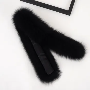 JKP Fox Tail Ægte Pels Krave Varm Nye Naturlige Fox Fur Hat Tilbehør, Mode Kvinder Tørklæde Ægte Pels Tørklæder