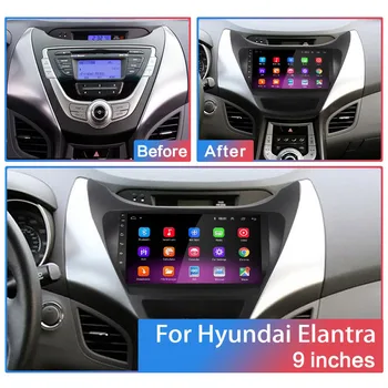 JOYINCAR Bil Radio Stereo Android 10.1 For Hyundai Elantra Avante 2011-2016 Multimedia-Afspiller, GPS-Navigaion 2din 2.5 D Head Unit