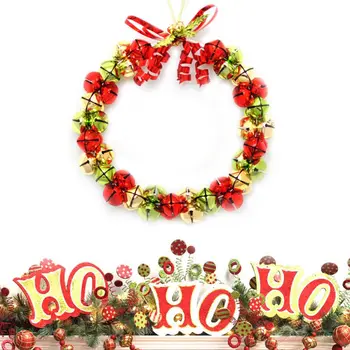 Jul Bell Krans Hængende Ornamenter Garland Juletræ Hængende Pendel Jingle Bell Døren Ornament Festartikler