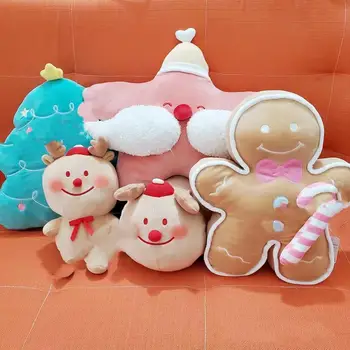 Jul Gingerbread Mand Elk Bløde Dukke juletræ Stjernede Ikkeryger-originale Pude Home Decor Legetøj til Børn Xmas Høj Kvalitet Gave