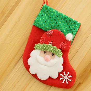 Jul Sokker Mini Oplagring Poser 3D Santa Snemanden Emballage Børn til Stede Gave Slik Sød Taske Hjem Wall Decor Hjorte Festival