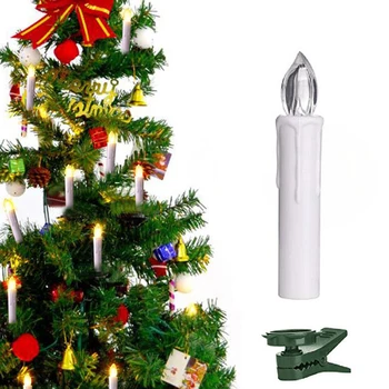 Julelys omgivende luft. flammeloes Håndværk Elektroniske Farve Elektrisk Lys LED Candle Lys Med Remot