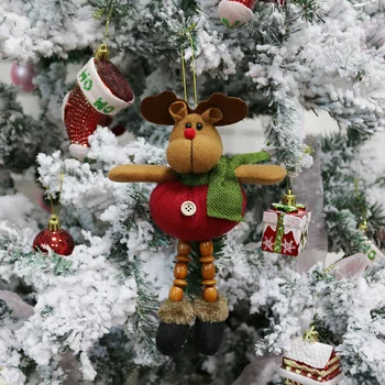Julepynt Gave Santa Claus Snemand Elk juletræ Legetøj Dukke Hængende Dekorationer til Xmas Tree Dekoration Jul