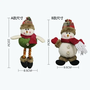 Julepynt Gave Santa Claus Snemand Elk juletræ Legetøj Dukke Hængende Dekorationer til Xmas Tree Dekoration Jul