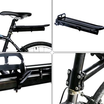 Justerbar Cykel Bageste Rack/ Mountainbike Fladskærms Teleskopisk Bagagebæreren Stativer Aluminium Legering Cykel Racks Cargo
