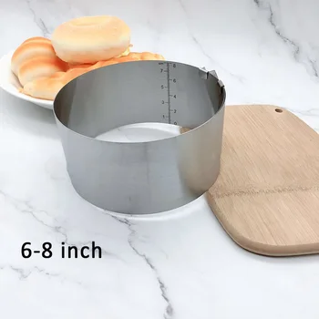 Justerbar DIY Bagning Af 410 Rustfrit Stål Sølv Wienerbrød Tilbehør Kage Udsmykning Værktøjer Multi Purpose Køkken Gadget