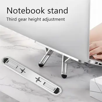 Justerbart Laptop Stand Aluminium Varmeafledning opfylder Ergonomi Tre Vinkler Gratis Justering Tablet-Holder til Computer