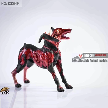 JXK 1/6 JXK049 Doberman Mutant Form Zombie Dog Statue Harpiks Skræmmende Hund Model For Indsamling På Lager