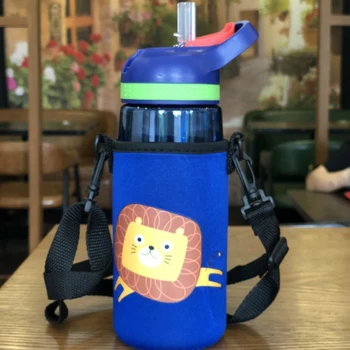 JY Børns vand Halm cup børnehave sippy cup anti-fald studerende baby direkte drikke Kop med cup dække 650ml