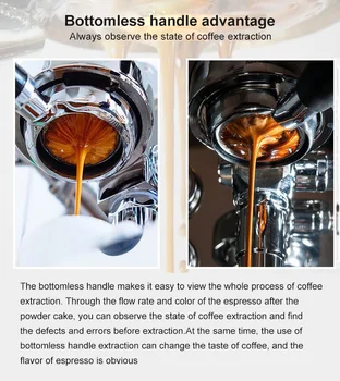 Kaffemaskine er Egnet til Anti Flyve Pulver 54mm Pulver Roterbar Ring Legeret Pulver-Arkføderen
