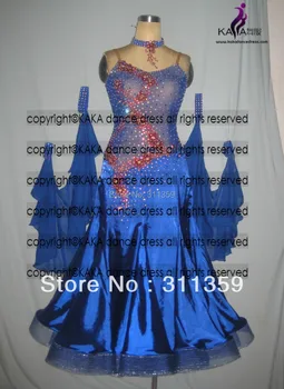 KAKA DANS B130323-Ballroom dance dress standard,Ballroom dance konkurrence kjole,Kvinder,pige voksen ballroom dans kjole