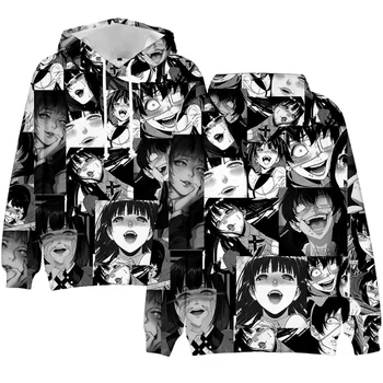 Kakegurui Streetwear Hættetrøjer Sweatshirt Afslappet Mænd Kvinder Efteråret Beklædning Pullover Børn Hættetrøjer Harajuku Drenge/piger Hættetrøjer