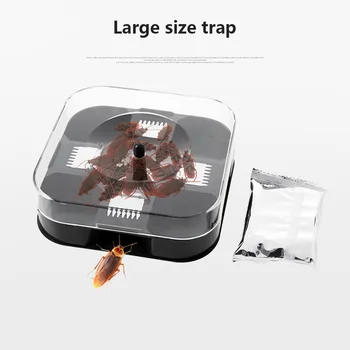 Kakerlak Fælde med Lokkemad Plast kan Genbruges, Ikke-Giftige Fejl Skalle Catcher Insekt Skadedyr Killer MOWA889