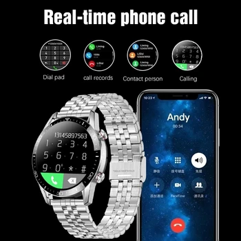 KALOSTE 2021 Nye Business Smart Ur Bluetooth Opkald Smartwatch Mænd Kvinder Vandtæt Sport Fitness Armbånd Til IOS Android+MAX