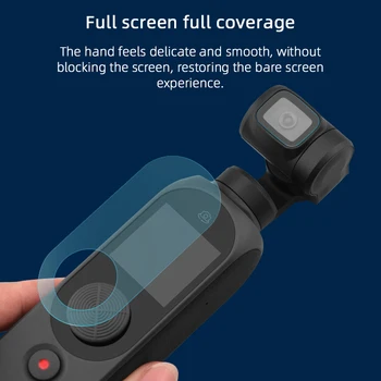 Kamera Linse Beskyttende Film til Fimi Palm 2 HD Hærdet Glas Skærm Protektor Gimbal Kamera Tilbehør, 2 Sæt