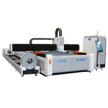 Kampagne Pris CE-Kvalitet 3015 Fiber Laserskæring Maskine Med Roterende Akse 3kw 2kw Stål Laser Cutter