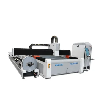 Kampagne Pris CE-Kvalitet 3015 Fiber Laserskæring Maskine Med Roterende Akse 3kw 2kw Stål Laser Cutter