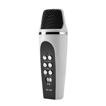 Karaoke Bluetooth-Mikrofon,Trådløs Mikrofon, Højttaler Genopladelige Bluetooth-Mikrofon til Fest, Udendørs Aktiviteter