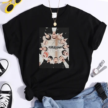 Karasuno Haikyuu Kvinder t-Shirts Fritid Stil, Tøj, Store t-Shirt i Retro Casual Tøj Sommer Forår Gotiske Kvindelige t-shirts