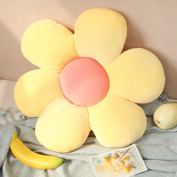 Kawaii Smuk Macaron Blomst Plys Pude Legetøj Tegnefilm Plante Udstoppet Dukke Stol, Sofa Pude Børn Gaver, Boligindretning