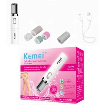 KEMEI KM-2703 Exfoliator Pedicure Callus Remover USB-Genopladelige Hæl Afskallende Hud Skrubber Maskine Hånd fodpleje Skønhed Værktøj