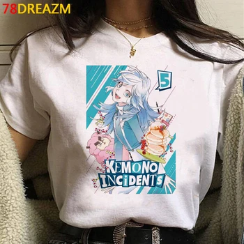 Kemono Jihen t-shirt mandlige tumblr print casual grafiske tees ulzzang tøj harajuku kawaii