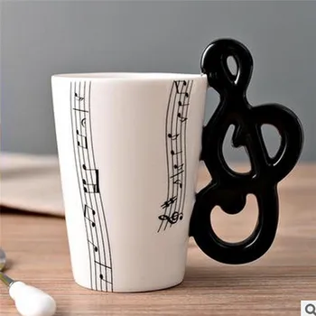 Keramiske musik kop krus el-guitar instrument cup kreative kop kaffe porcelæn emalje fin gaveæske