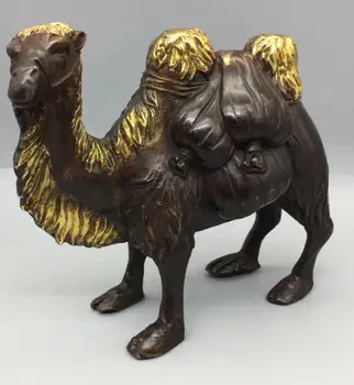 Kina archaize messing kamel håndværk statue