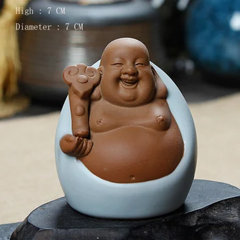 Kinesisk Kung Fu Puer Ru ovn, Te pet Zen Buddha-Statue, Te Figur Teaware Ornament Håndværk Bruser Tabel Tilbehør til Udsmykning