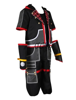 Kingdom Hearts III Hovedperson Sora Cosplay Kostume Sort Herre Kingdom Hearts Cosplay Kostume Halloween Kostumer Carnioval