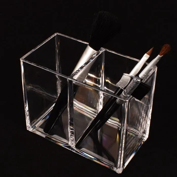 Klar Akryl Makeup Børste Pen, Blyant kopholder Kosmetiske Opbevaring Tilfælde, Desktop Papirvarer Arrangør Rum til Hjemmet