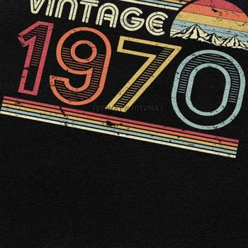 Klassisk Vintage 1970 Print Tshirt Mænd kortærmede T-Shirt-Nyhed 50 års Fødselsdag, Gave T-shirt i Ren Bomuld Tee Toppe