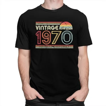 Klassisk Vintage 1970 Print Tshirt Mænd kortærmede T-Shirt-Nyhed 50 års Fødselsdag, Gave T-shirt i Ren Bomuld Tee Toppe