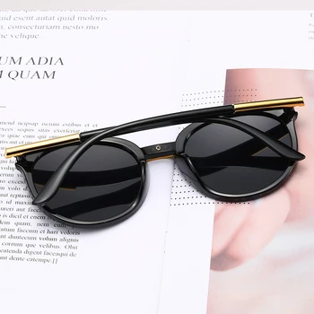Klassiske Runde Vintage Solbriller Kvinder Mode Brand Design Spejl solbriller Kvindelige Nuancer Retro Gafas Oculos De Sol UV400
