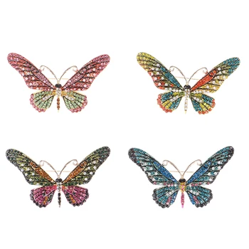 Klassiske Smykker Elegante Pin Butterfly Vintage Brocher Pins Rhinestone Fine Brocher Til Kvinder, Brude Gave Kjole