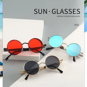 Klassiske Solbriller Høj Kvalitet Unisex Fashion Runde Briller Brand Design Vintage solbriller lystfiskeri Cykling Rejser Tilbehør