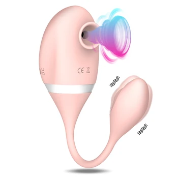 Klitoris Sucker Æg Vibrator Sex Legetøj til Kvinder Suge Tunge Vibrator Brystvorten Clit Sucker Klitoris Stimulator for Kvindelige Abults