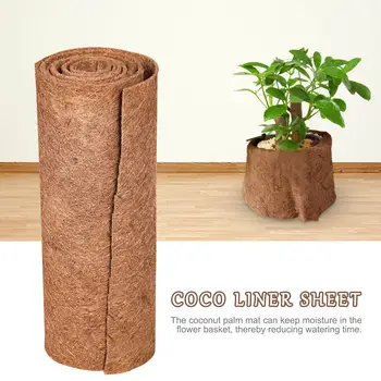 Kokos Mat Naturlige Kokos Kokos Liner Bulk Roll Coconut Palm Tæppe Til Væg Hængende Kurve Urtepotte Mat Drop Shipping